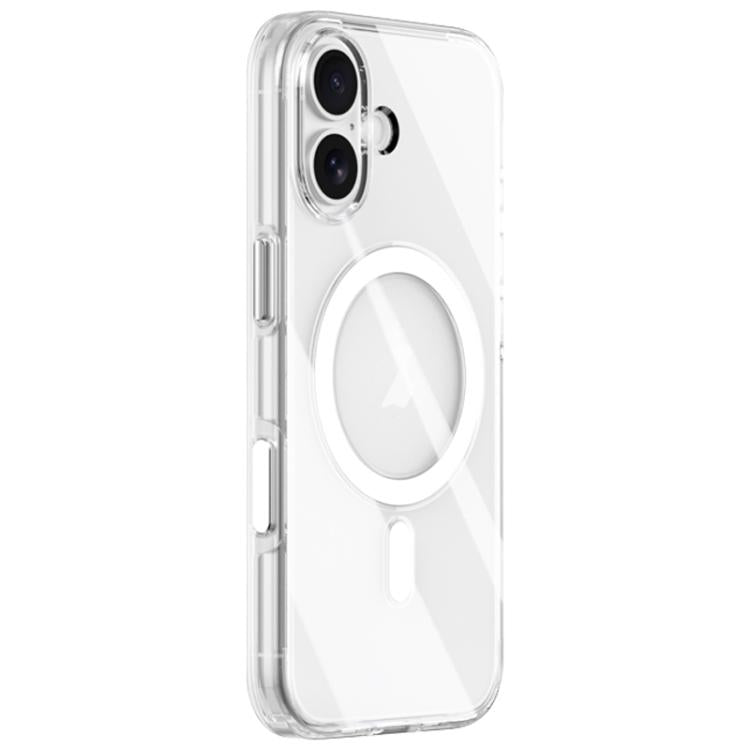 ZGA Magsafe Metal AI Buttons Clear PC Hybrid TPU Phone Case, For iPhone 17 Pro Max, For iPhone 17 Pro, For iPhone 17