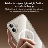 ZGA Magsafe Metal AI Buttons Clear PC Hybrid TPU Phone Case, For iPhone 17 Pro Max, For iPhone 17 Pro, For iPhone 17