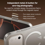 ZGA Magsafe Metal AI Buttons Clear PC Hybrid TPU Phone Case, For iPhone 17 Pro Max, For iPhone 17 Pro, For iPhone 17