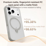 ZGA 360 Pivot Holder Magsafe PC Hybrid TPU Phone Case, For iPhone 17, For iPhone Air