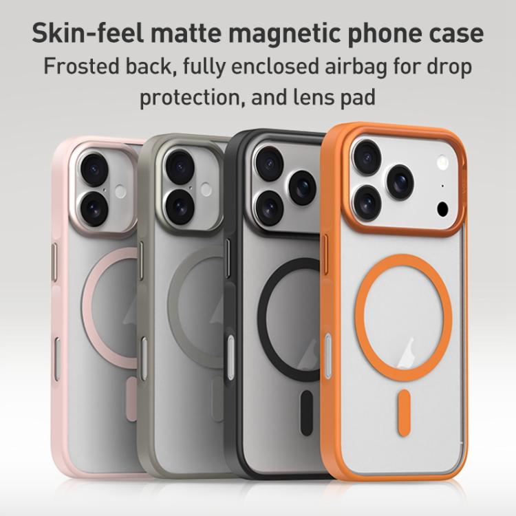 ZGA Matte Clear Magsafe PC Hybrid TPU Phone Case, For iPhone 17, For iPhone Air