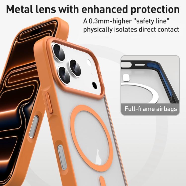 ZGA Matte Clear Magsafe PC Hybrid TPU Phone Case, For iPhone 17, For iPhone Air