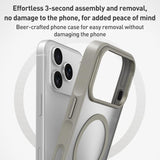 ZGA Matte Clear Magsafe PC Hybrid TPU Phone Case, For iPhone 17, For iPhone Air