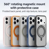 ZGA Feitian 360 Rotation Holder Magsafe PC Hybrid TPU Phone Case, For iPhone 17, For iPhone Air