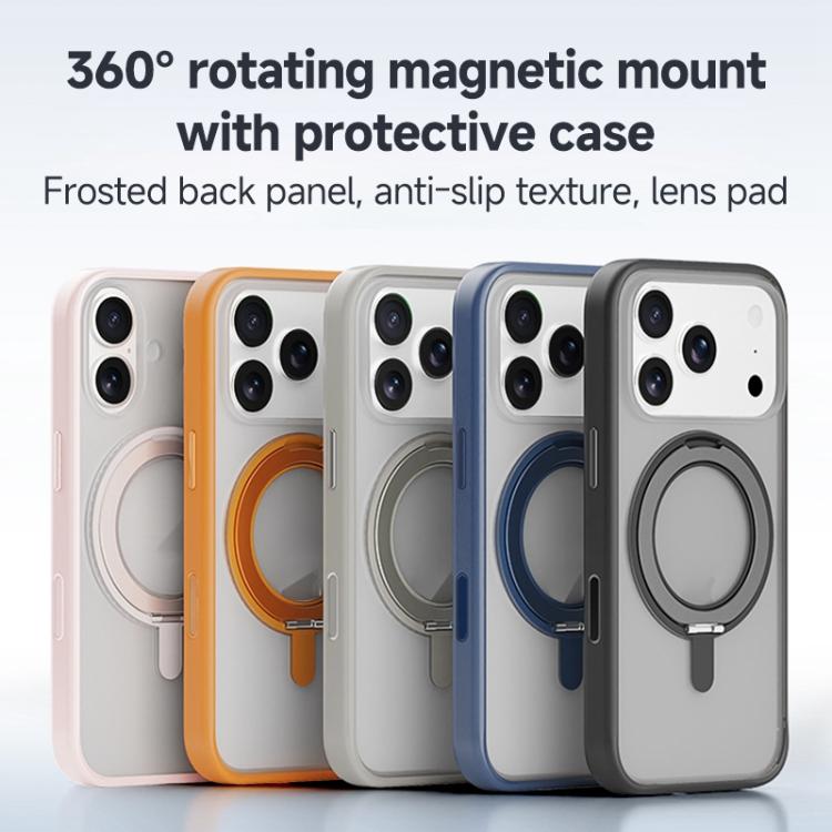 ZGA Feitian 360 Rotation Holder Magsafe PC Hybrid TPU Phone Case, For iPhone 17, For iPhone Air