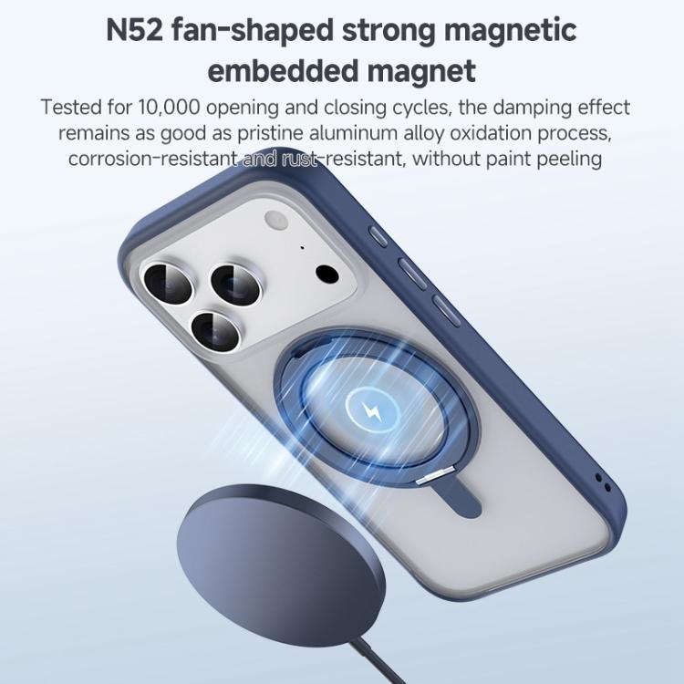 ZGA Feitian 360 Rotation Holder Magsafe PC Hybrid TPU Phone Case, For iPhone 17, For iPhone Air