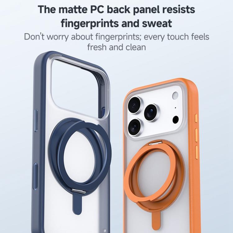 ZGA Feitian 360 Rotation Holder Magsafe PC Hybrid TPU Phone Case, For iPhone 17, For iPhone Air