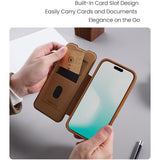 NILLKIN QIN Series Pro Sliding Camera Cover Design Leather Phone Case, For iPhone 17 Pro Max, For iPhone 17 Pro, For iPhone 17, For iPhone Air