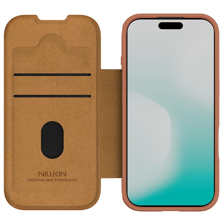 NILLKIN QIN Series Pro Sliding Camera Cover Design Leather Phone Case, For iPhone 17 Pro, For iPhone 17, For iPhone Air