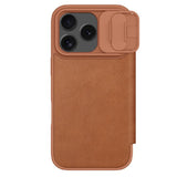 NILLKIN QIN Series Pro Sliding Camera Cover Design Leather Phone Case, For iPhone 17 Pro, For iPhone 17, For iPhone Air
