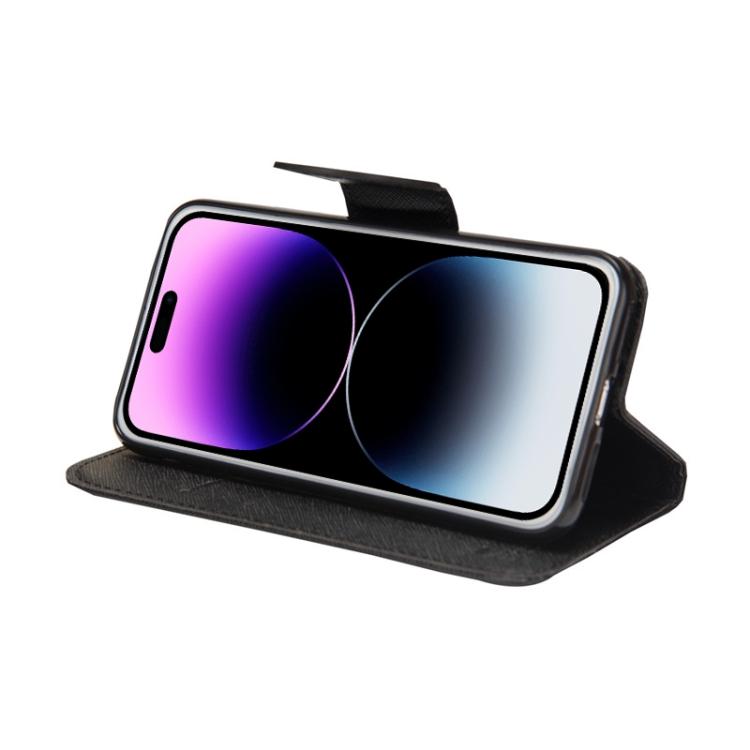 Mercury Contrast Color Splicing Leather Phone Case, For iPhone 15 Pro, For iPhone 15 Plus, For iPhone 15