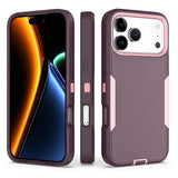 2 in 1 PC Hybrid TPU Phone Case, For iPhone 17 Pro Max, For iPhone 17 Pro, For iPhone 17, For iPhone Air
