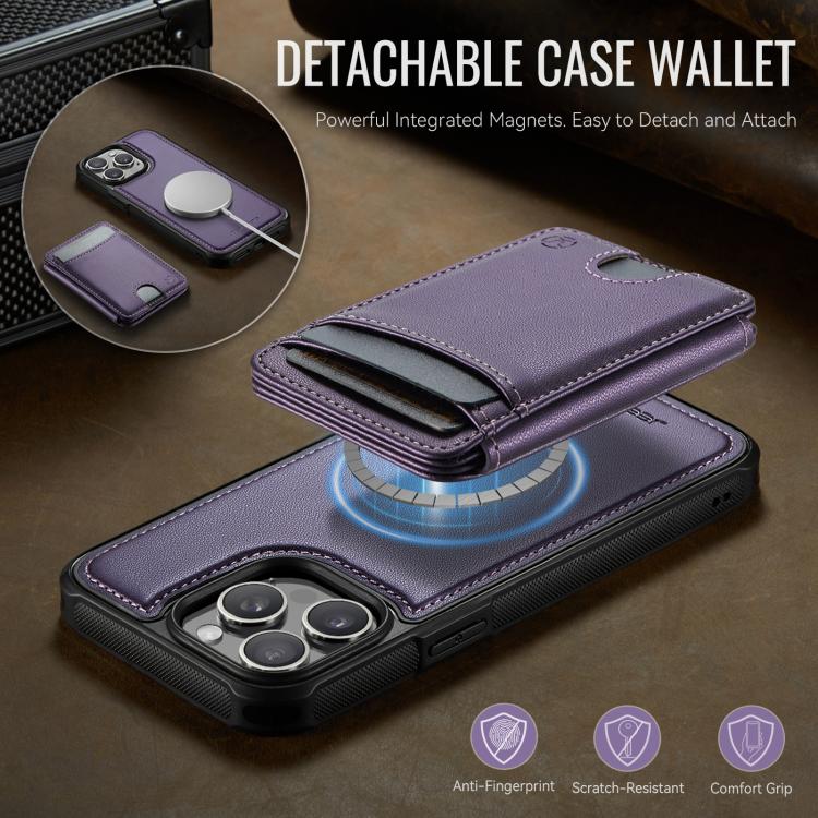JEEHOOD J10 Flip Card Bag MagSafe Split RFID Leather Phone Case, For iPhone 13 Pro, For iPhone 13, For iPhone 12, For iPhone 12 Pro Max, For iPhone 12 Pro, For iPhone 11 Pro Max, For iPhone 11, For iPhone 11 Pro