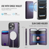 JEEHOOD J10 Flip Card Bag MagSafe Split RFID Leather Phone Case, For iPhone 13 Pro, For iPhone 13, For iPhone 12, For iPhone 12 Pro Max, For iPhone 12 Pro, For iPhone 11 Pro Max, For iPhone 11, For iPhone 11 Pro