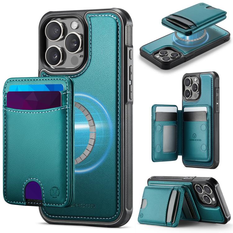 JEEHOOD J10 Flip Card Bag MagSafe Split RFID Leather Phone Case, For iPhone 13 Pro, For iPhone 13, For iPhone 12, For iPhone 12 Pro Max, For iPhone 12 Pro, For iPhone 11 Pro Max, For iPhone 11, For iPhone 11 Pro