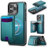 JEEHOOD J10 Flip Card Bag MagSafe Split RFID Leather Phone Case, For iPhone 13 Pro, For iPhone 13, For iPhone 12, For iPhone 12 Pro Max, For iPhone 12 Pro, For iPhone 11 Pro Max, For iPhone 11, For iPhone 11 Pro
