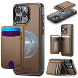 JEEHOOD J10 Flip Card Bag MagSafe Split RFID Leather Phone Case, For iPhone 13 Pro, For iPhone 13, For iPhone 12, For iPhone 12 Pro Max, For iPhone 12 Pro, For iPhone 11 Pro Max, For iPhone 11, For iPhone 11 Pro