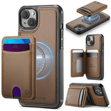 JEEHOOD J10 Flip Card Bag MagSafe Split RFID Leather Phone Case, For iPhone 13 Pro, For iPhone 13, For iPhone 12, For iPhone 12 Pro Max, For iPhone 12 Pro, For iPhone 11 Pro Max, For iPhone 11, For iPhone 11 Pro