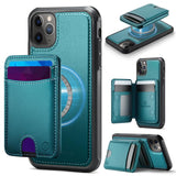 JEEHOOD J10 Flip Card Bag MagSafe Split RFID Leather Phone Case, For iPhone 13 Pro, For iPhone 13, For iPhone 12, For iPhone 12 Pro Max, For iPhone 12 Pro, For iPhone 11 Pro Max, For iPhone 11, For iPhone 11 Pro