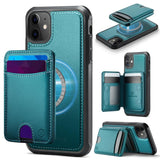 JEEHOOD J10 Flip Card Bag MagSafe Split RFID Leather Phone Case, For iPhone 13 Pro, For iPhone 13, For iPhone 12, For iPhone 12 Pro Max, For iPhone 12 Pro, For iPhone 11 Pro Max, For iPhone 11, For iPhone 11 Pro