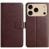 Lambskin 8-card Slot Leather Phone Case, For iPhone 17e / 16e, For iPhone 17 Pro Max, For iPhone 17 Pro, For iPhone 17