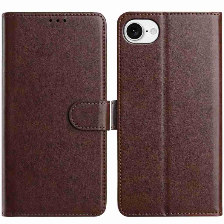 Lambskin 8-card Slot Leather Phone Case, For iPhone 17e / 16e, For iPhone 17 Pro Max, For iPhone 17 Pro, For iPhone 17