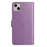 Lambskin 8-card Slot Leather Phone Case, For iPhone 15, For iPhone 14 Plus, For iPhone 14, For iPhone 14 Pro