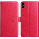 Lambskin 8-card Slot Leather Phone Case, For iPhone 11, For iPhone 11 Pro, For iPhone X / XS, For iPhone XR