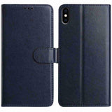 Lambskin 8-card Slot Leather Phone Case, For iPhone 11, For iPhone 11 Pro, For iPhone X / XS, For iPhone XR