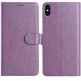Lambskin 8-card Slot Leather Phone Case, For iPhone XS Max, For iPhone 8 Plus / 7 Plus