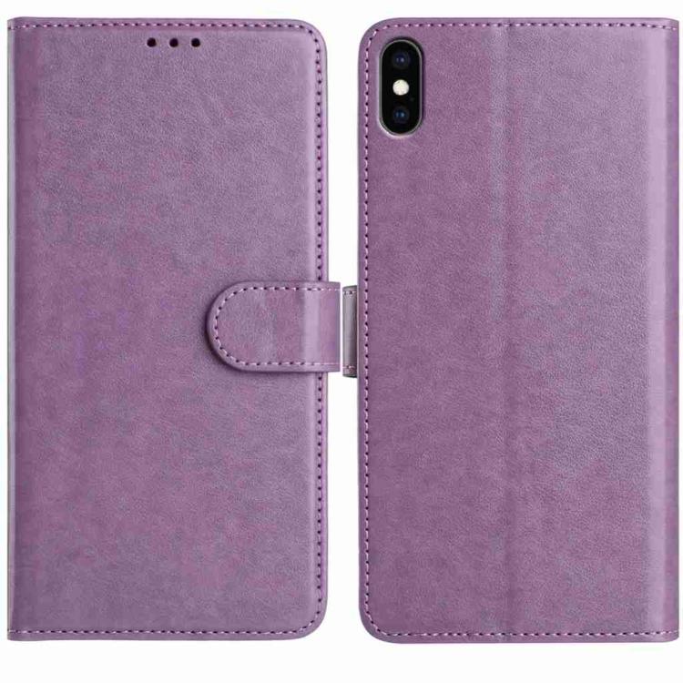 Lambskin 8-card Slot Leather Phone Case, For iPhone XS Max, For iPhone 8 Plus / 7 Plus