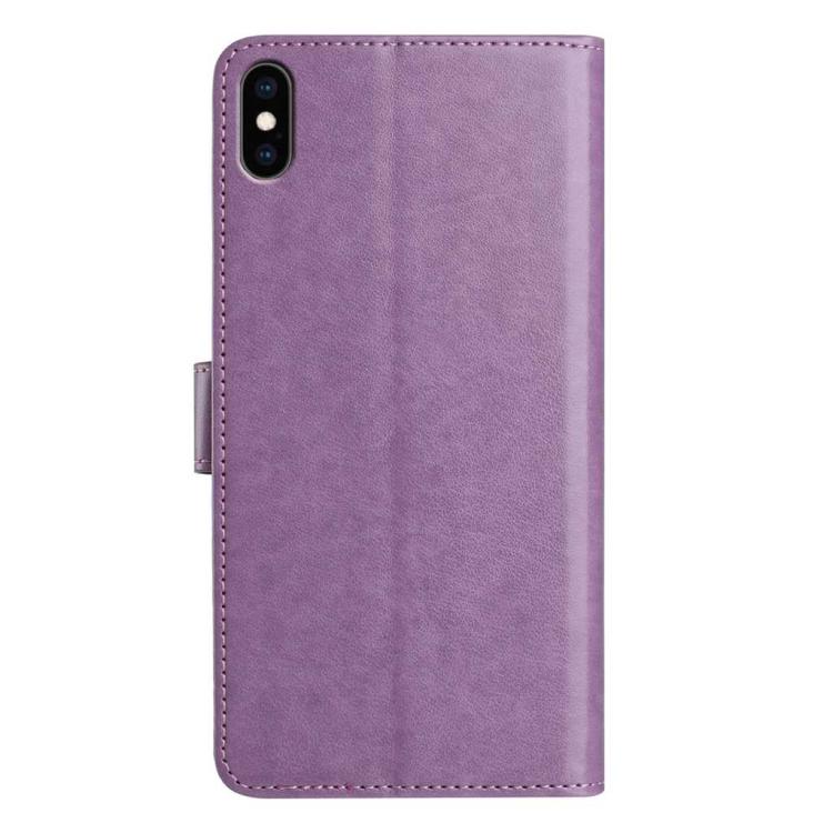 Lambskin 8-card Slot Leather Phone Case, For iPhone XS Max, For iPhone 8 Plus / 7 Plus