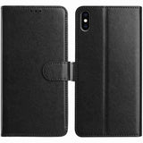 Lambskin 8-card Slot Leather Phone Case, For iPhone XS Max, For iPhone 8 Plus / 7 Plus
