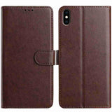 Lambskin 8-card Slot Leather Phone Case, For iPhone XS Max, For iPhone 8 Plus / 7 Plus