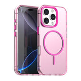 Candy Fine Circle Magsafe PC Hybrid TPU Phone Case, For iPhone Air, For iPhone 16 Pro Max, For iPhone 16 Pro, For iPhone 16 Plus, For iPhone 16, For iPhone 15 Pro Max