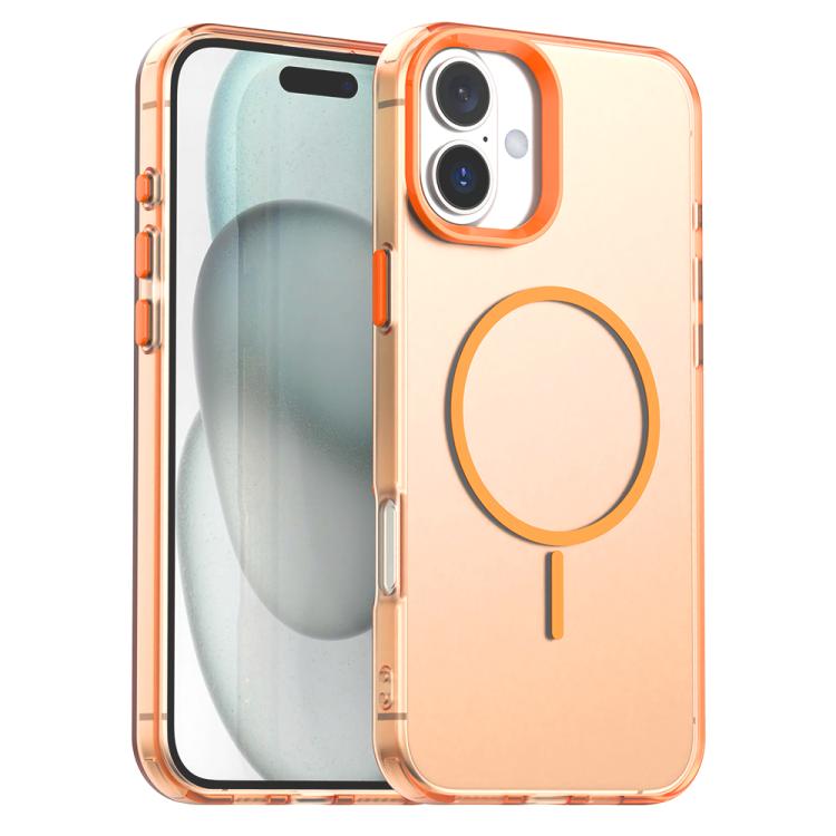 Candy Fine Circle Magsafe PC Hybrid TPU Phone Case, For iPhone 16 Pro, For iPhone 16 Plus, For iPhone 16, For iPhone 15 Pro Max, For iPhone 15 Pro, For iPhone 15 Plus