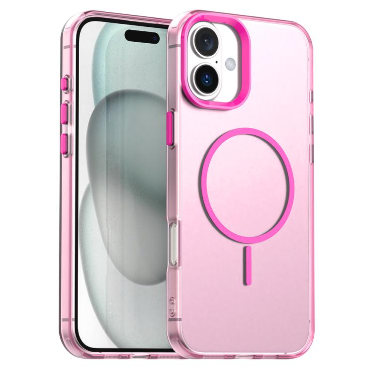 Candy Fine Circle Magsafe PC Hybrid TPU Phone Case, For iPhone 16 Pro, For iPhone 16 Plus, For iPhone 16, For iPhone 15 Pro Max, For iPhone 15 Pro, For iPhone 15 Plus