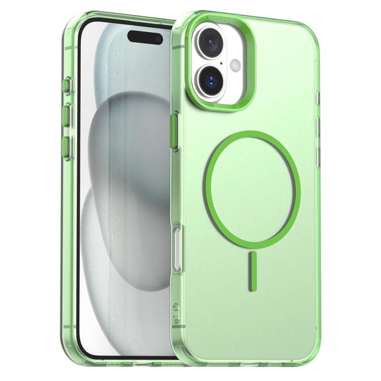 Candy Fine Circle Magsafe PC Hybrid TPU Phone Case, For iPhone 16 Pro, For iPhone 16 Plus, For iPhone 16, For iPhone 15 Pro Max, For iPhone 15 Pro, For iPhone 15 Plus