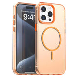 Candy Fine Circle Magsafe PC Hybrid TPU Phone Case, For iPhone 15 Pro, For iPhone 15 Plus, For iPhone 15, For iPhone 14 Plus, For iPhone 13, For iPhone 12