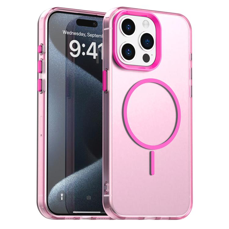 Candy Fine Circle Magsafe PC Hybrid TPU Phone Case, For iPhone 15 Pro, For iPhone 15 Plus, For iPhone 15, For iPhone 14 Plus, For iPhone 13, For iPhone 12
