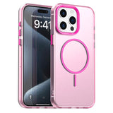 Candy Fine Circle Magsafe PC Hybrid TPU Phone Case, For iPhone 15 Pro, For iPhone 15 Plus, For iPhone 15, For iPhone 14 Plus, For iPhone 13, For iPhone 12