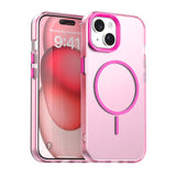 Candy Fine Circle Magsafe PC Hybrid TPU Phone Case, For iPhone 15 Pro, For iPhone 15 Plus, For iPhone 15, For iPhone 14 Plus, For iPhone 13, For iPhone 12
