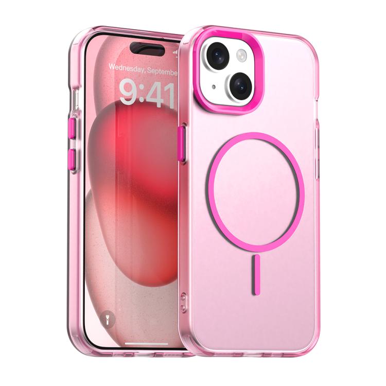 Candy Fine Circle Magsafe PC Hybrid TPU Phone Case, For iPhone 15 Pro, For iPhone 15 Plus, For iPhone 15, For iPhone 14 Plus, For iPhone 13, For iPhone 12