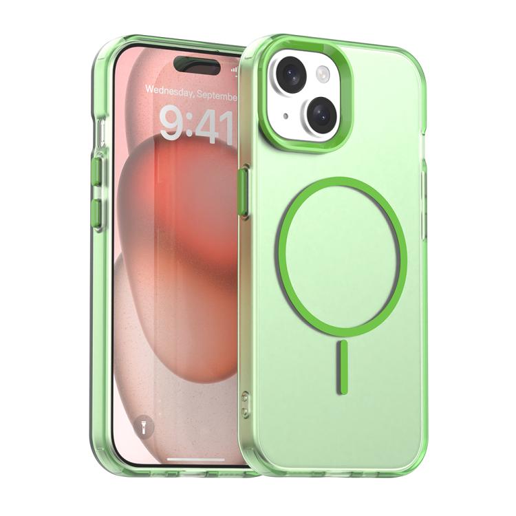 Candy Fine Circle Magsafe PC Hybrid TPU Phone Case, For iPhone 15 Pro, For iPhone 15 Plus, For iPhone 15, For iPhone 14 Plus, For iPhone 13, For iPhone 12