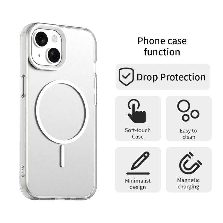 Candy Fine Circle Magsafe PC Hybrid TPU Phone Case, For iPhone 15, For iPhone 14 Plus, For iPhone 13, For iPhone 12, For iPhone 12 Pro Max, For iPhone 12 Pro