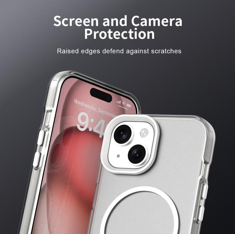 Candy Fine Circle Magsafe PC Hybrid TPU Phone Case, For iPhone 15, For iPhone 14 Plus, For iPhone 13, For iPhone 12, For iPhone 12 Pro Max, For iPhone 12 Pro