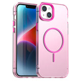 Candy Fine Circle Magsafe PC Hybrid TPU Phone Case, For iPhone 15, For iPhone 14 Plus, For iPhone 13, For iPhone 12, For iPhone 12 Pro Max, For iPhone 12 Pro
