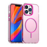 Candy Fine Circle Magsafe PC Hybrid TPU Phone Case, For iPhone 15, For iPhone 14 Plus, For iPhone 13, For iPhone 12, For iPhone 12 Pro Max, For iPhone 12 Pro