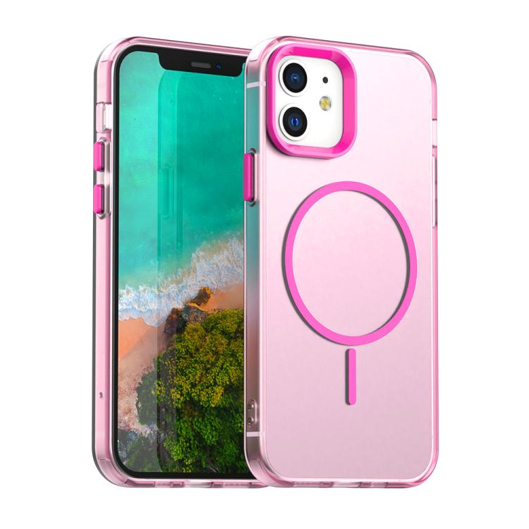 Candy Fine Circle Magsafe PC Hybrid TPU Phone Case, For iPhone 15, For iPhone 14 Plus, For iPhone 13, For iPhone 12, For iPhone 12 Pro Max, For iPhone 12 Pro