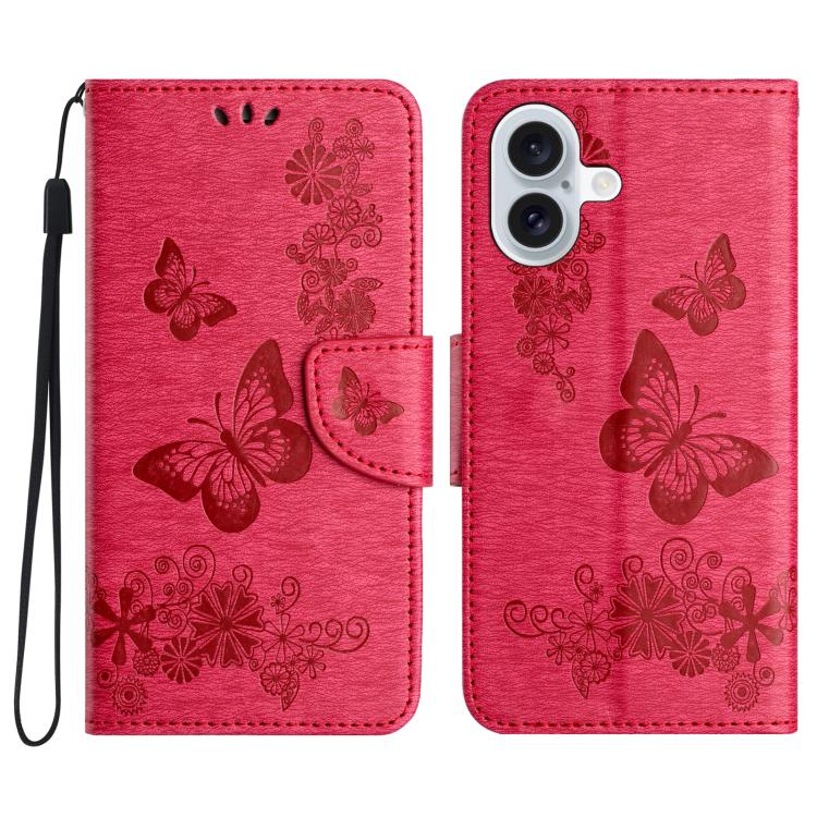 Butterfly Embossed Flip Leather Phone Case, For iPhone 17 Pro Max, For iPhone 17 Pro, For iPhone 17, For iPhone Air